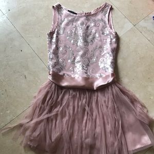 A shimmery girls dress